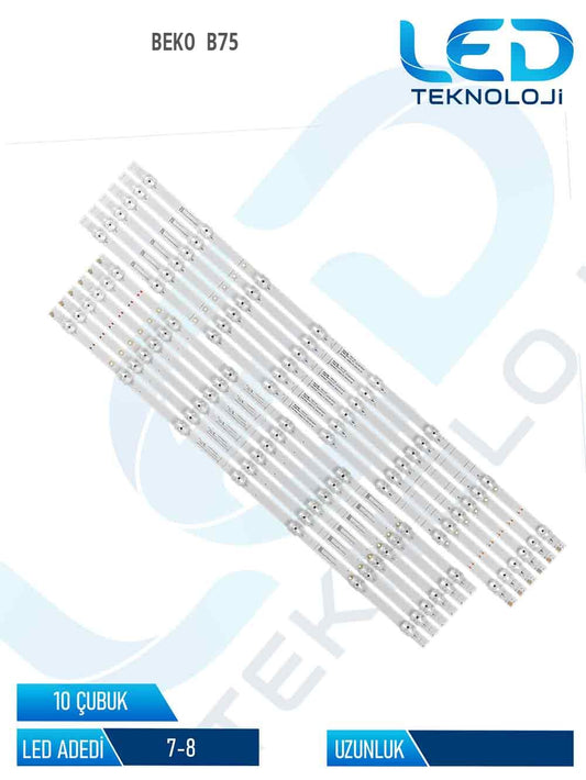 Beko B75 75'' 10 Parça Tv Led Bar