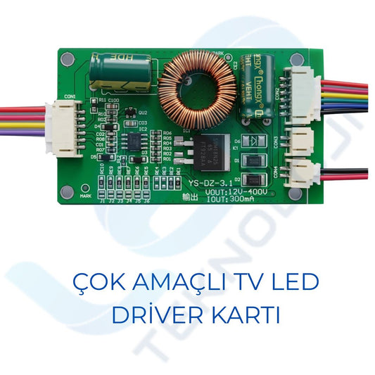 Universal LED Sürücü Kartı - Çok Amaçlı TV Led Driver Kartı 14-65 İnç