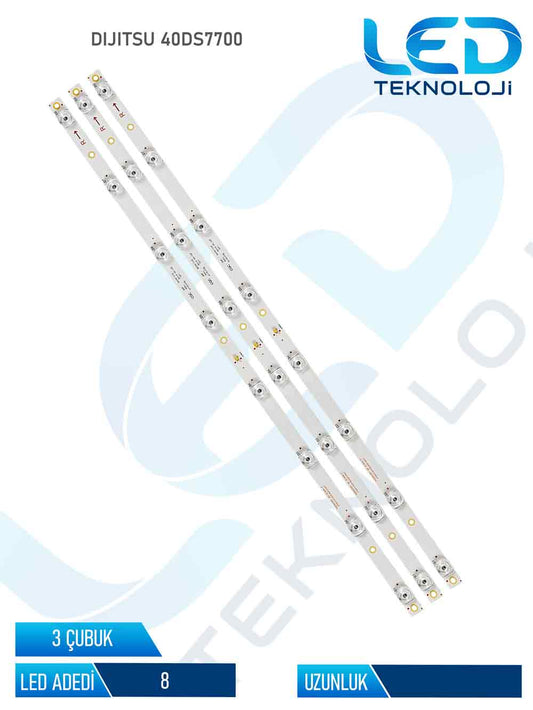 Dijutsu 40DS7700 3 Parca 55 inc Tv Led Bar