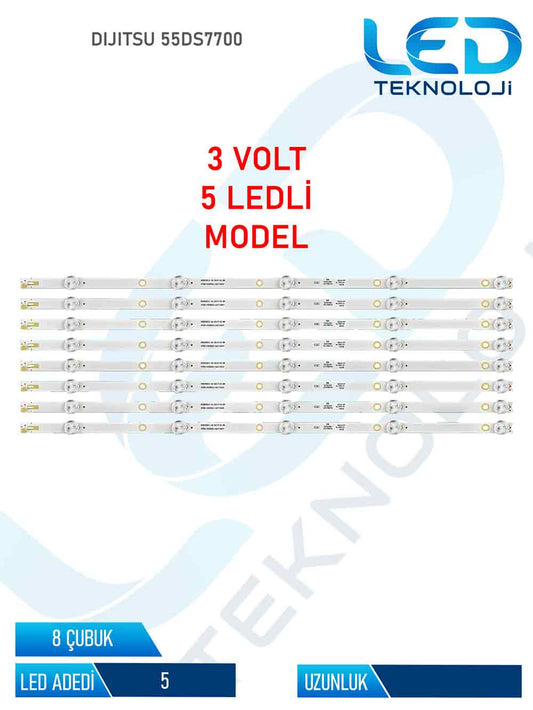 Dijutsu 55DS7700 8 Parca 55 inc Tv Led Bar