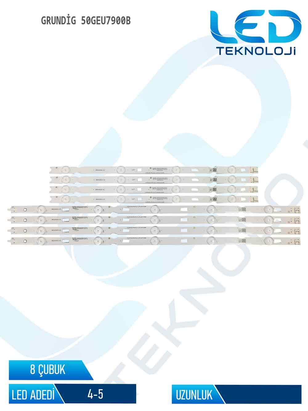 Grundig 50GEU7900B 8 Parça 50 inc Tv Led Bar