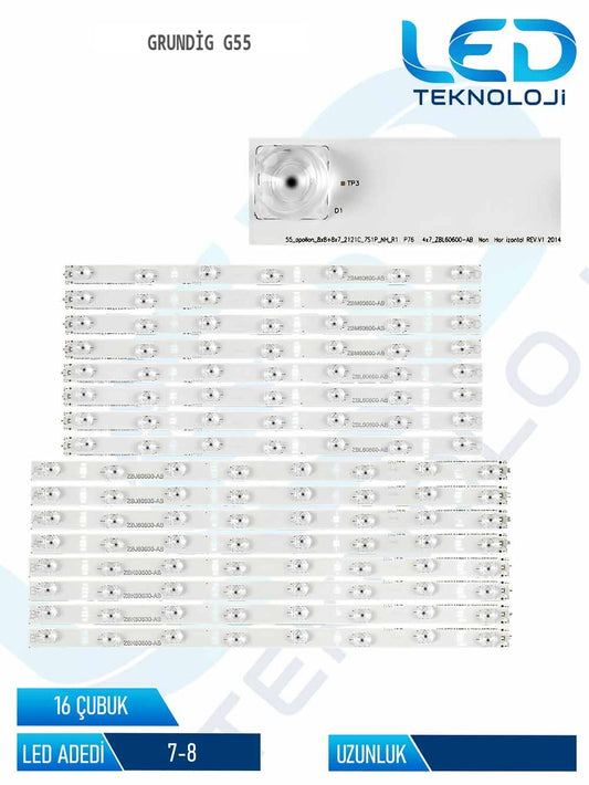 Grundig G55 55'' 16 Parça Tv Led Bar