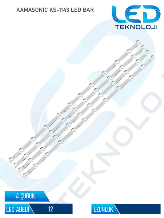 KAMASONIC KS-1143 Led Bar 4 Parca 42 inc