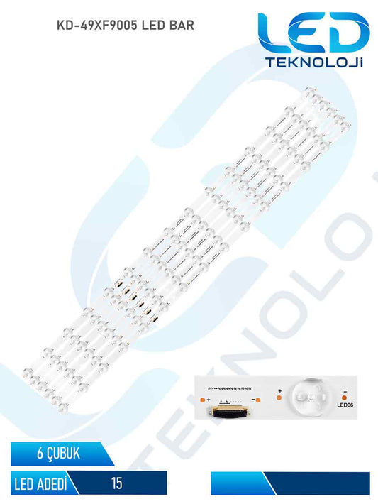 SONY KD-49XF9005  Led Bar 6 Parca 49 inc