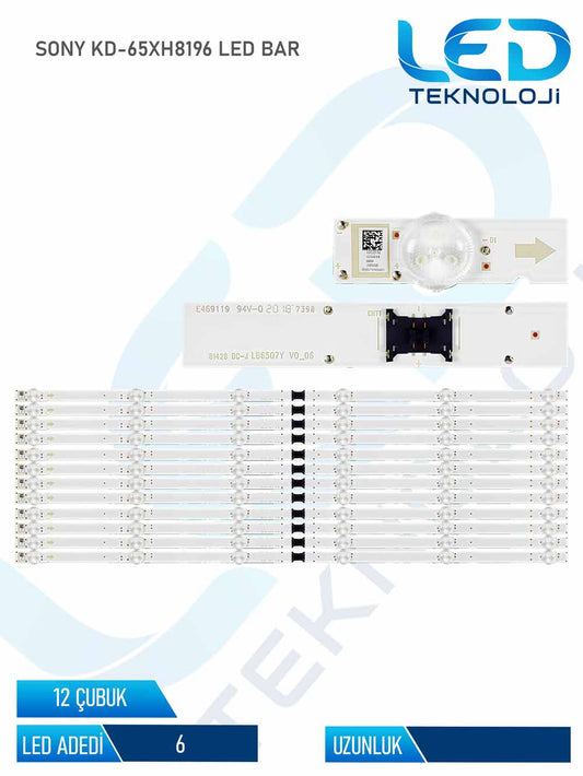 SONY KD-65XH9077 Led Bar 12 Parca 65 inc