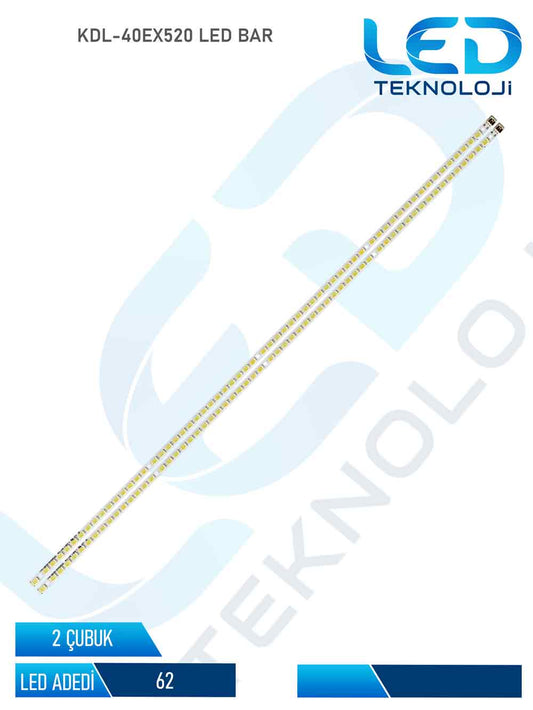 SONY KDL-40EX520 Led Bar 2 Parca 40 inc