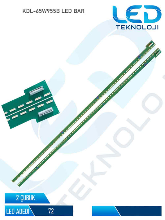 SONY KDL-65W955B Led Bar 2 Parca 65 inc