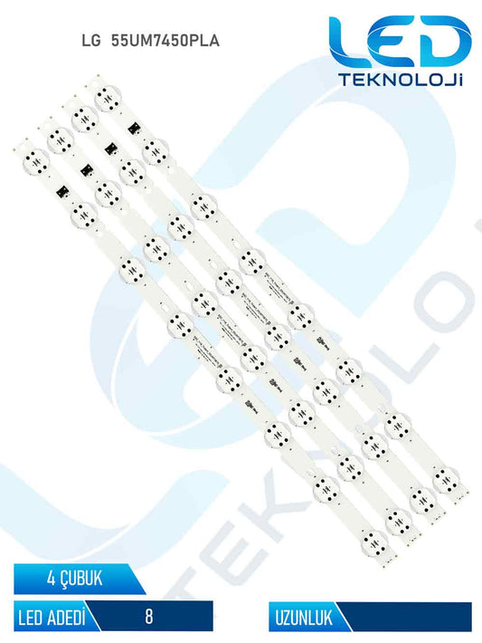 Lg 55UM7450PLA 4 Parça 55 inc Tv Led Bar