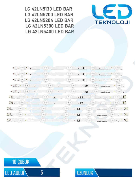 LG 42LN5130 Tv Led Bar 10 Parca 42 inc