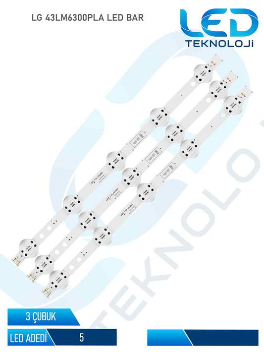 LG 43LM6300PLA Led Bar 3 Parca 43 inc