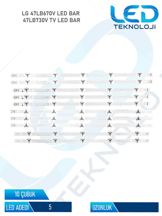 LG 47LB670V 10 Parca 47  inc Tv Led Bar