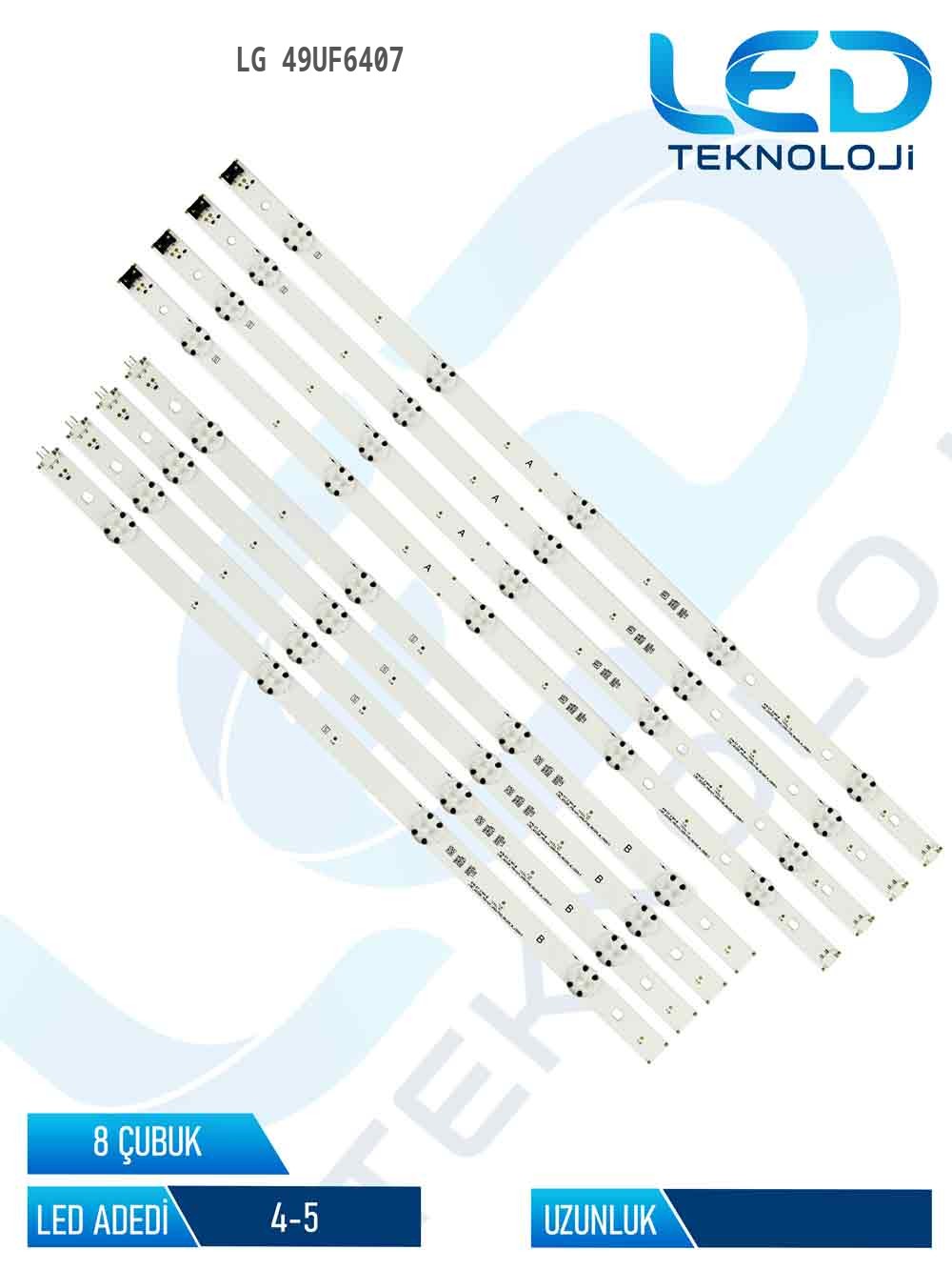 LG 49UF6407 49'' 8 Parça Tv Led Bar