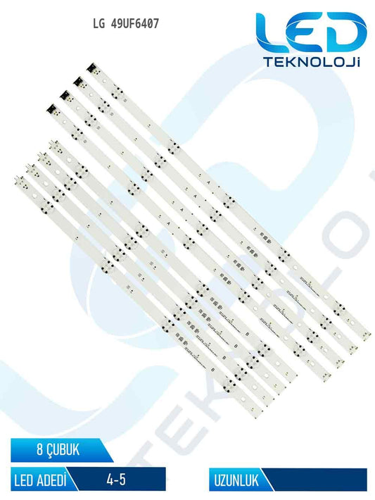 LG 49UF6407 49'' 8 Parça Tv Led Bar