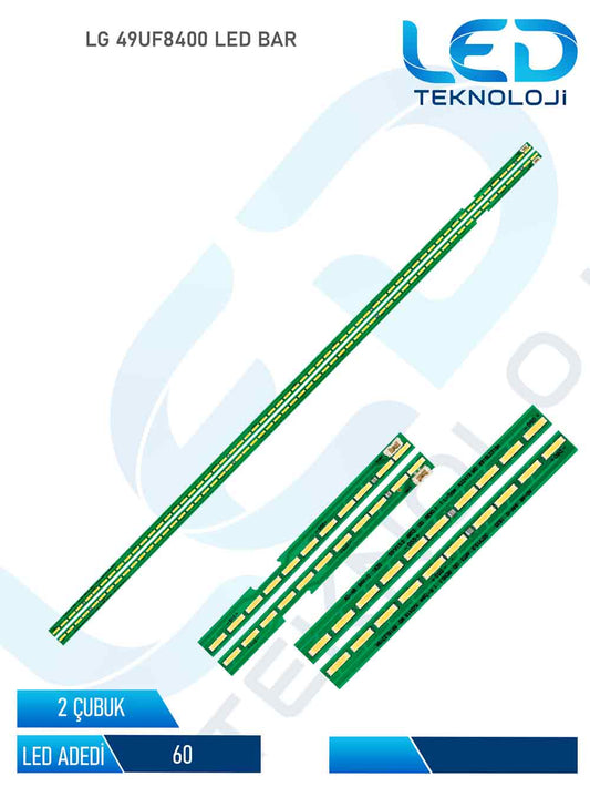 LG 49UF8400 Led Bar 2 Parca 49 inc