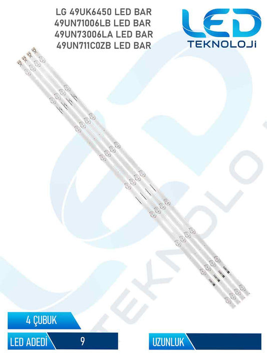 LG 49UK6450 4 Parca 49 inc Tv Led Bar