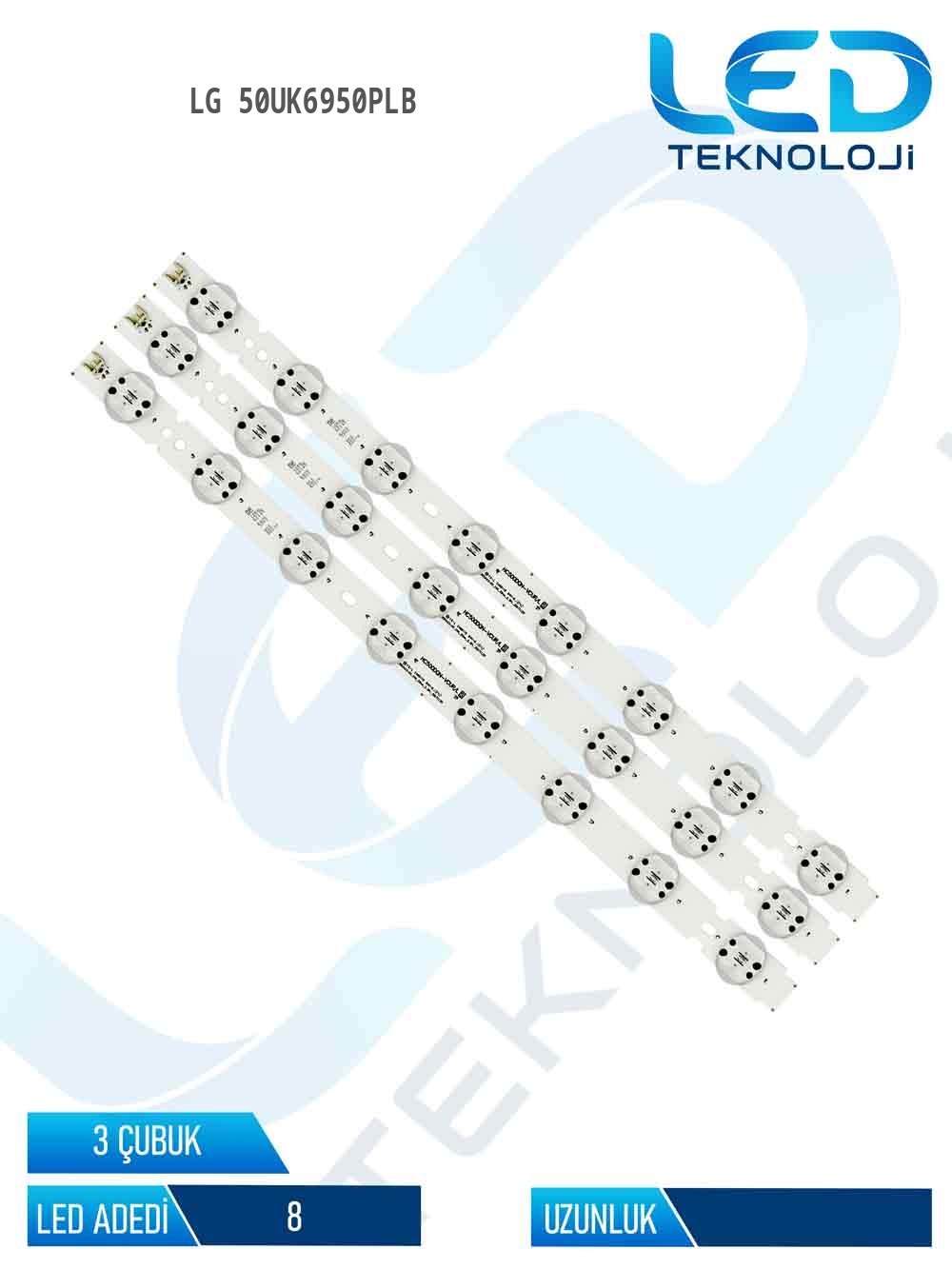 LG 50UK6950PLB 50'' 3 Parça Tv Led Bar