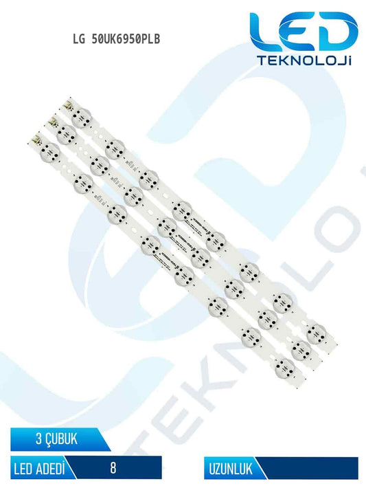 LG 50UK6950PLB 50'' 3 Parça Tv Led Bar