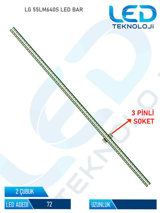 LG 55LM640S 2 Parca 55 inc Tv Led Bar