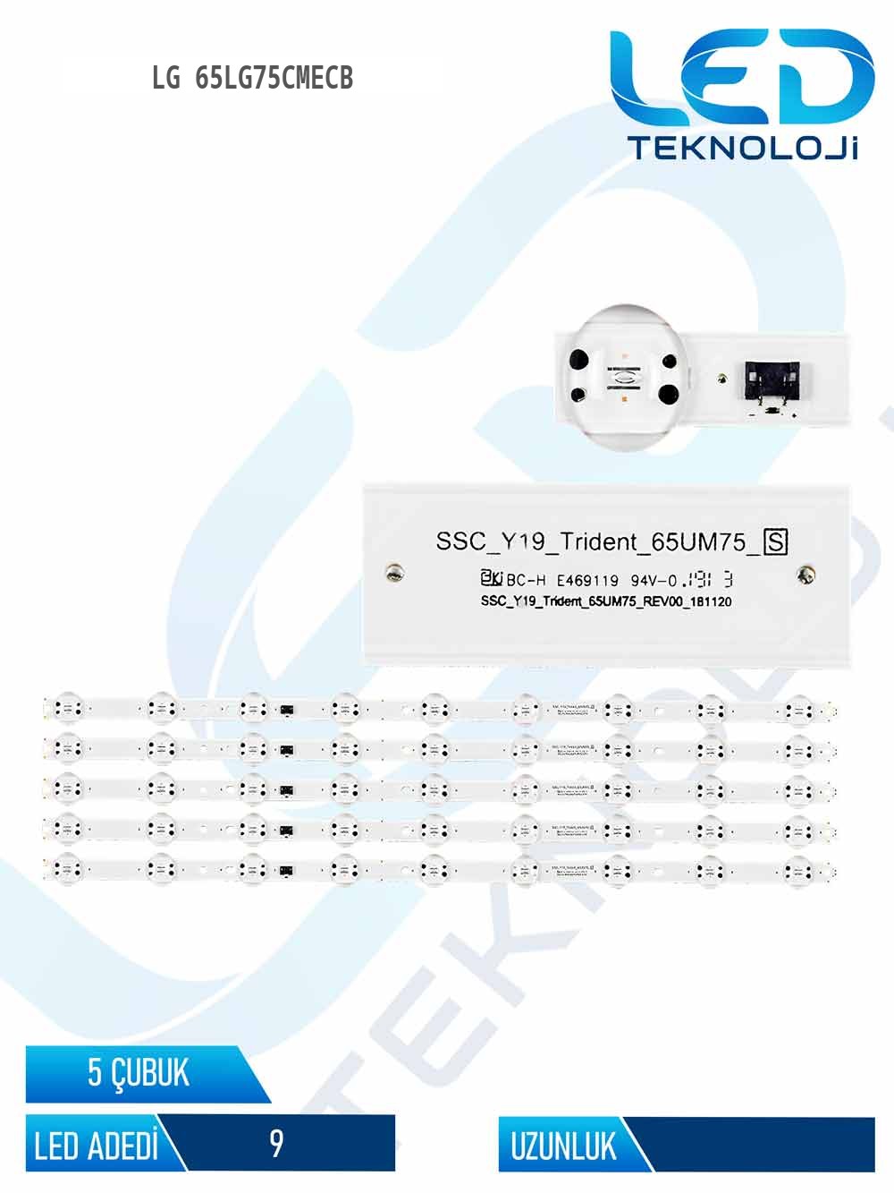 LG 65LG75CMECB 65'' 5 Parça Tv Led Bar