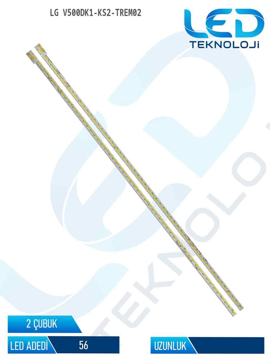 LG V500DK1-KS2-TREM02 2 Parca 50 inc Tv Led Bar