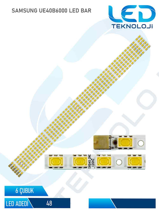 SAMSUNG UE40B6000 6 Parca 40  inc Tv Led Bar