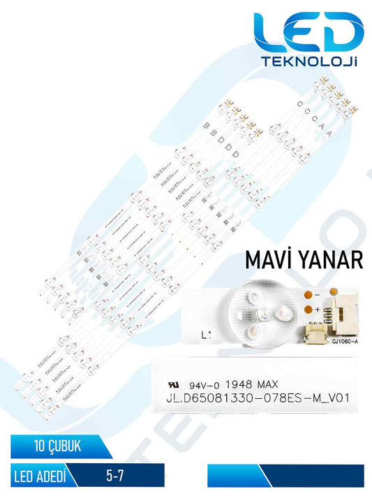 VESTEL 65Q9900 Led Bar 10 Parca 65 inc