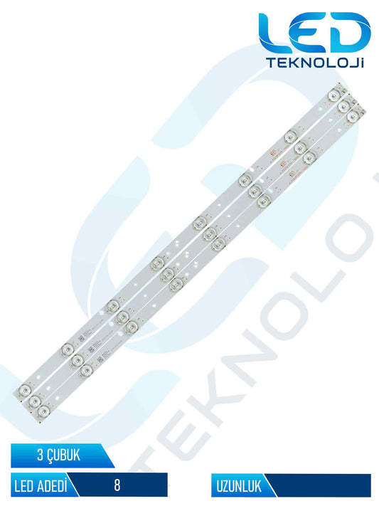 Yumatu  JL.D32081235-195AS-F-A1 32'' 3 Parça Tv Led Bar