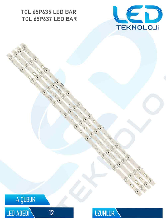 TCL 65P635 4 Parça 65 inc Tv Led Bar