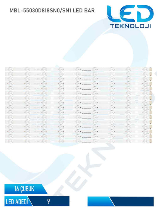 SONY MBL-55030D818SN0/SN1 Led Bar 16 Parca 55 inc