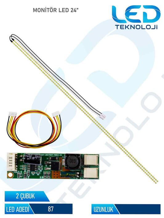 Monitor Led  2 Parça 15-24 inc Led Bar