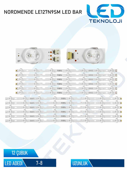 NORDMENDE LE127N9SM Tv Led Bar 12 Parca 50 inc