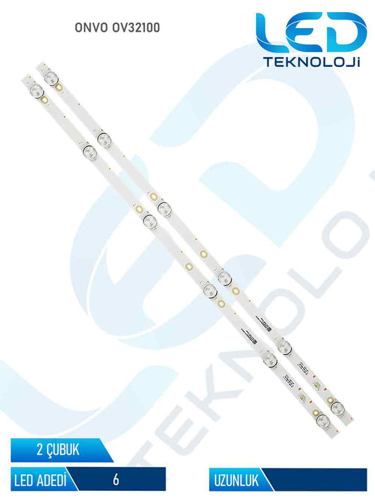 Onvo OV32100 Tv Led Bar 2 Parca 32 inc
