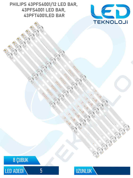 Philips 43PFS4001/12 Tv Led Bar 8 Parca 43 inc