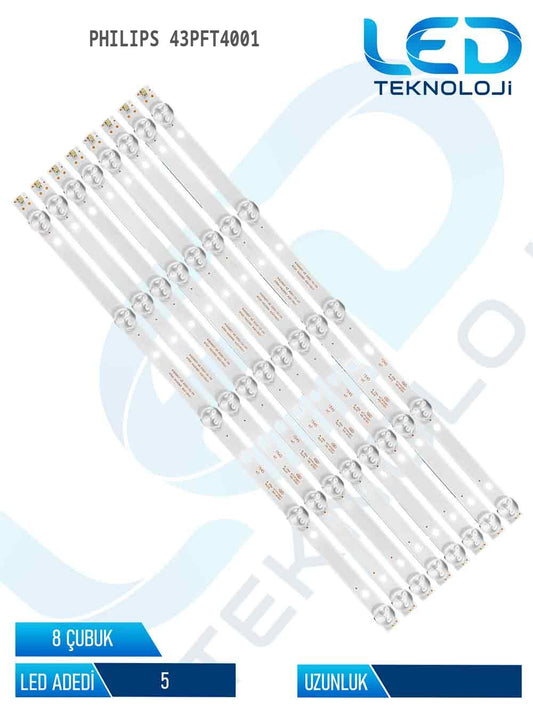 Philips 43PFT4001 43'' 8 Parça Tv Led Bar