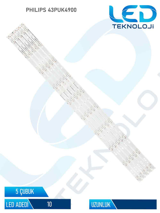 Philips 43PUK4900  5 Parca 43 inc Tv Led Bar