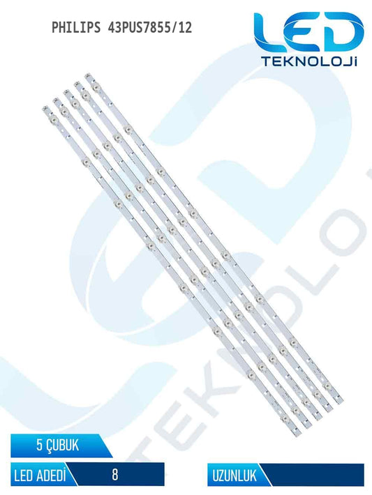 Philips 43PUS7855/12 43'' 5 Parça Tv Led Bar