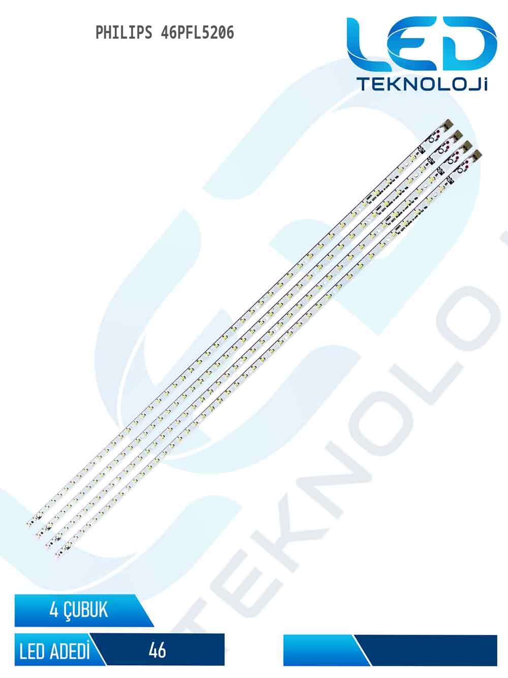 Philips 46PFL5206 46'' 4 Parça Tv Led Bar