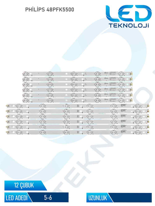 Philips 48PFK5500 12 Parca 48 inc Tv Led Bar