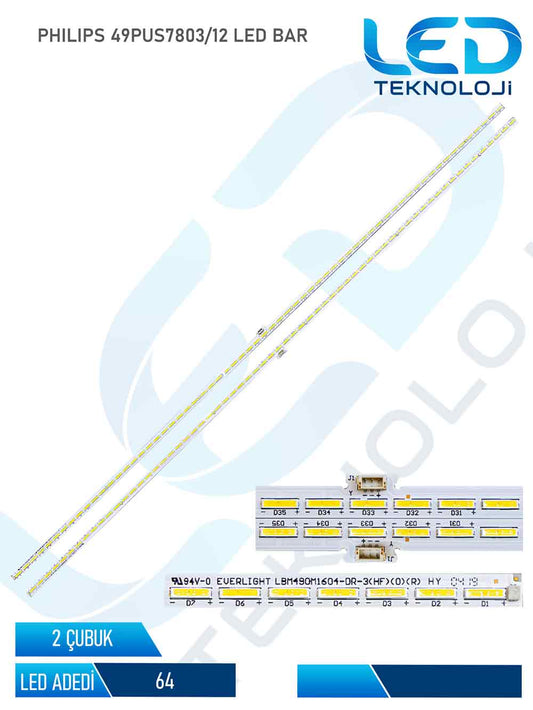 Philips 49PUS7803/12 Led Bar 2 Parca 49 inc