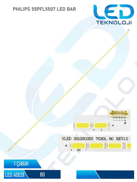 Philips 55PFL5507 Led Bar 1 Parca 55 inc