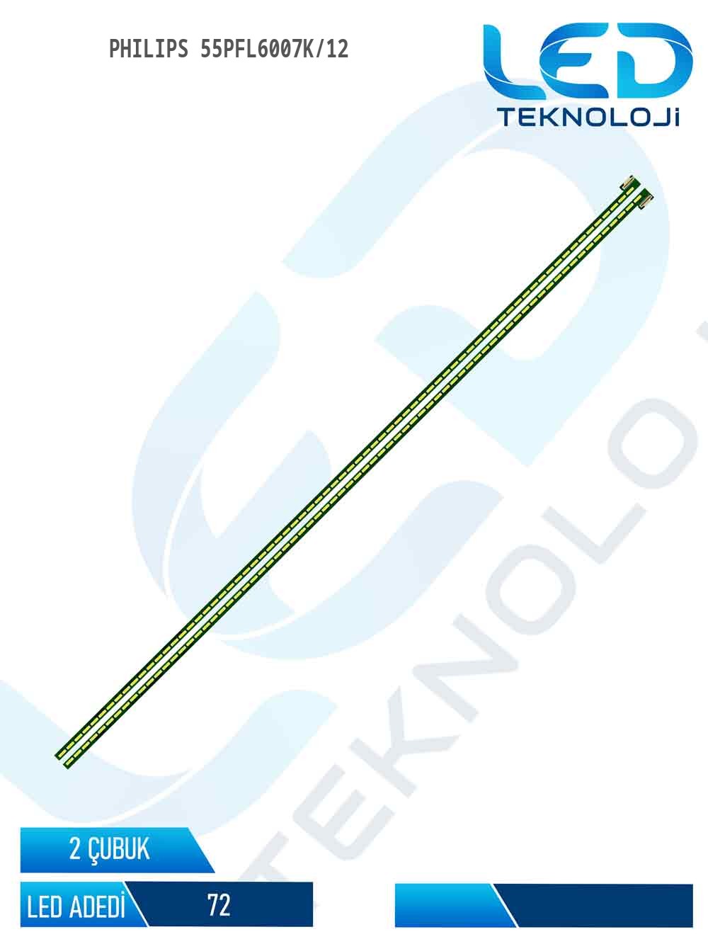Philips 55PFL6007K/12 55'' 2 Parça Tv Led Bar