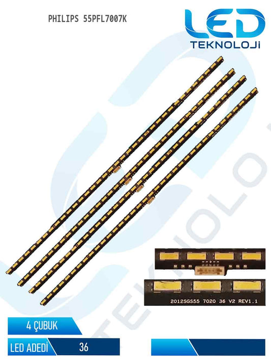Philips 55PFL7007K Led Bar 4 Parca 55 inc