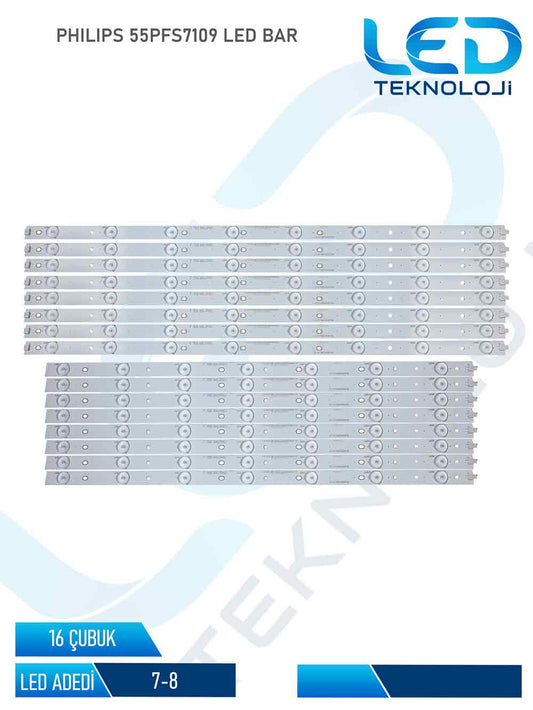 PHILIPS 55PFS7109/12 Led Bar 16 Parca 55 inc