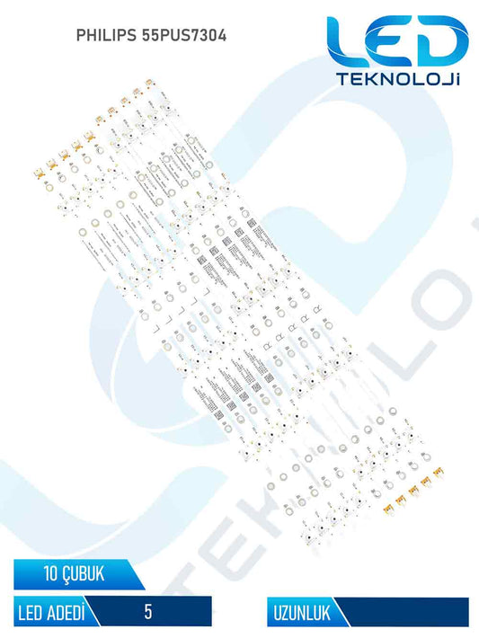 Philips 55PUS7304 10 Parca 55 inc Tv Led Bar