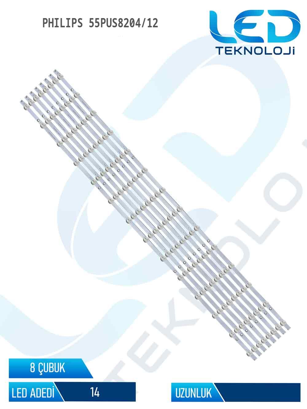 Philips 55PUS8204/12 Tv Led Bar 8 Parca 55 inc