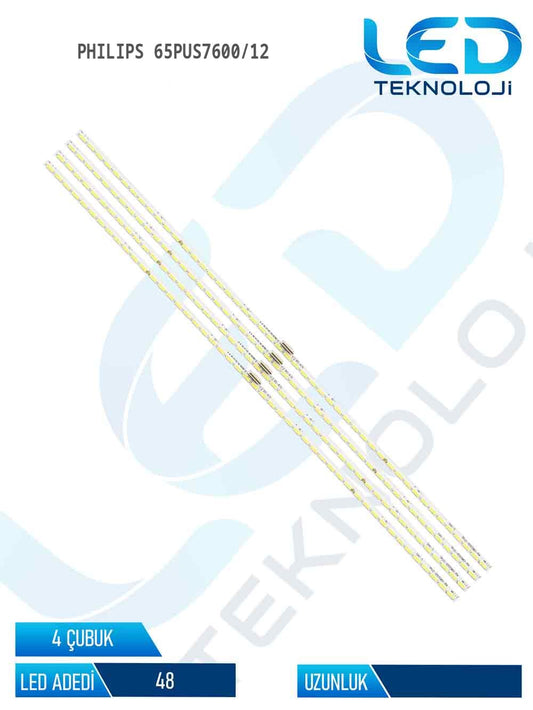 Philips 65PUS7600/12 65'' 4 Parça Tv Led Bar