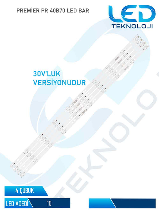 PREMİER PR 40B70 Led Bar 4 Parca 40 inc