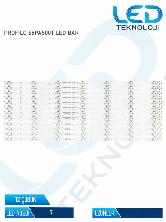 PROFİLO 65PA500T Led Bar 12 Parca 65 inc