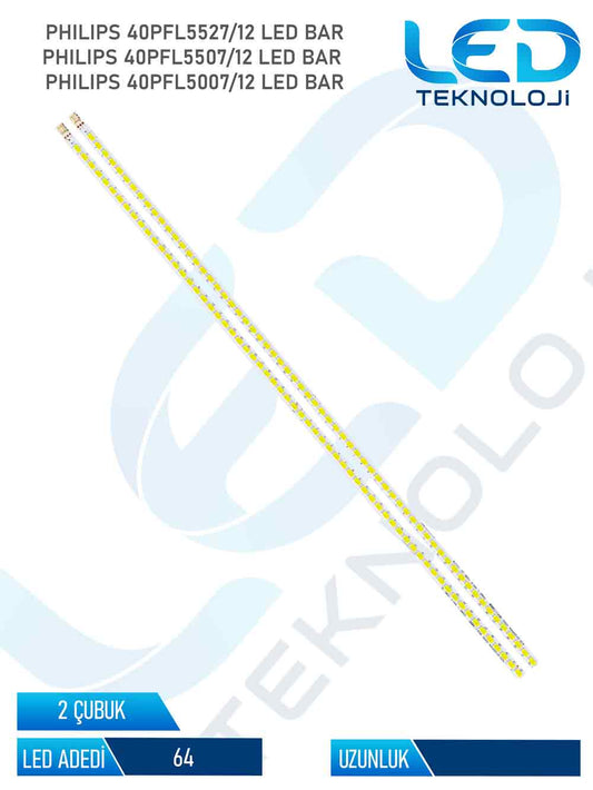 Philips SLED 2012SSP40A Tv Led Bar 2 Parca 40 inc