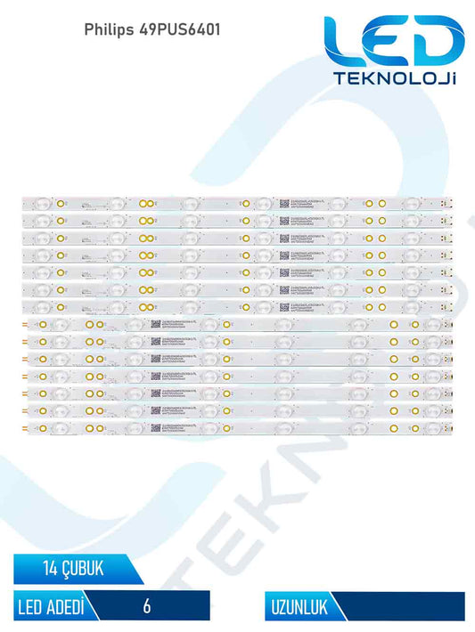 Philips 49PUS6401  14 Parca 49 inc Tv Led Bar